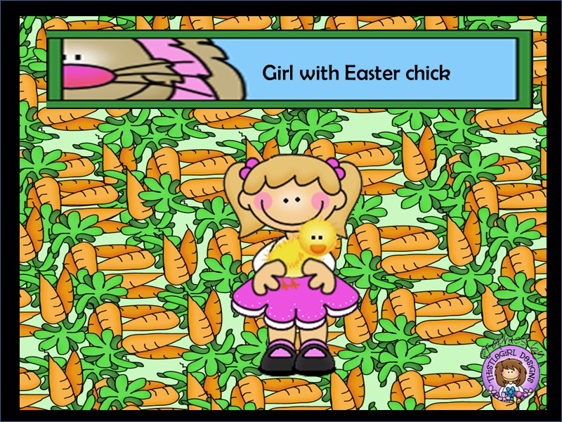 Girl with Easter chick